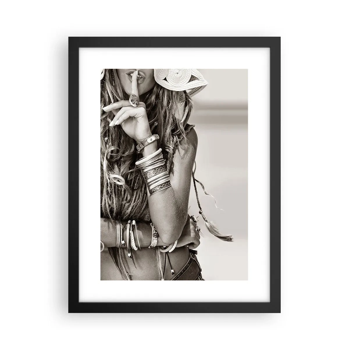 Plakát v černém rámu - Jako dívka - 30x40 cm