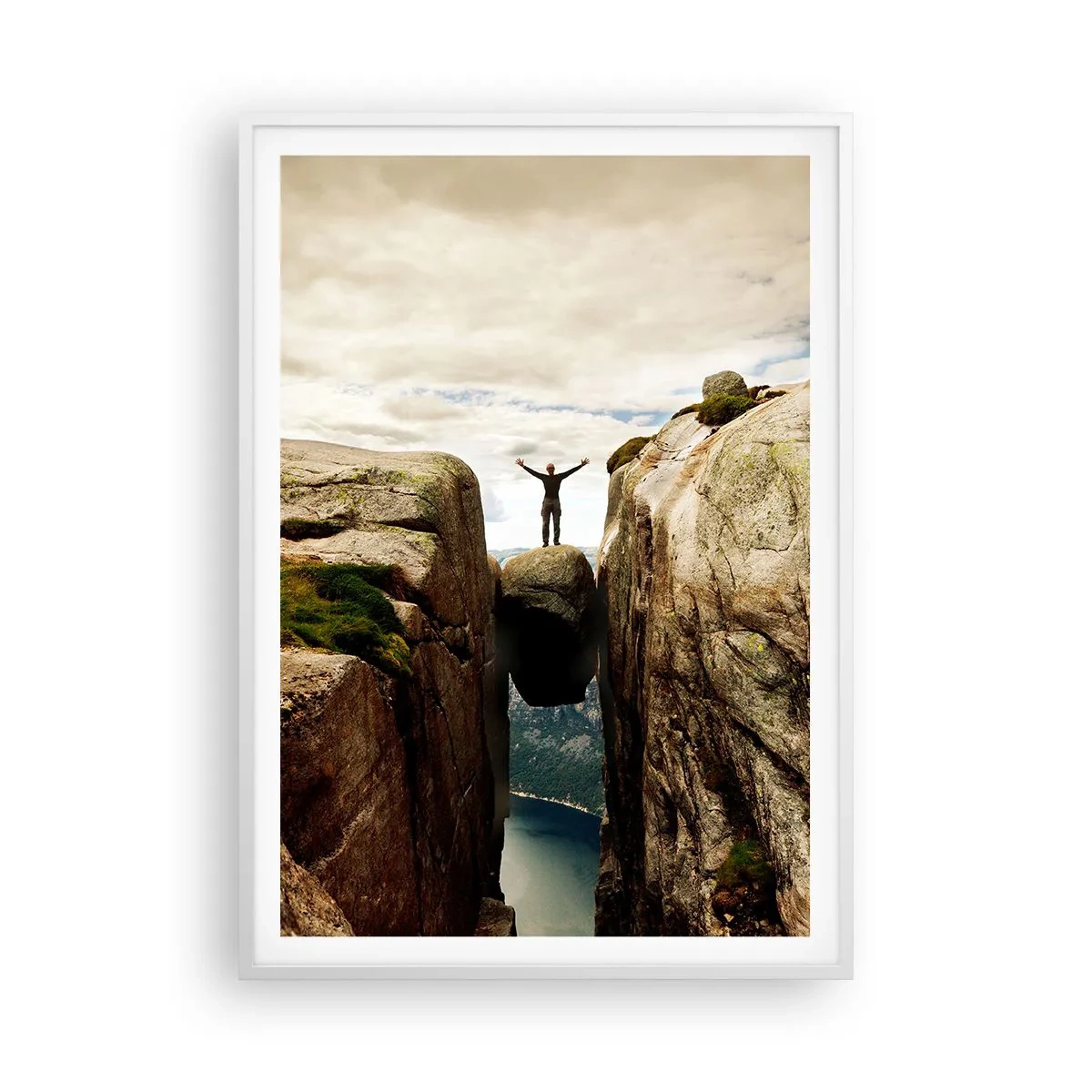 Plakát v bílém rámu - Jak se cítím?! - 70x100 cm