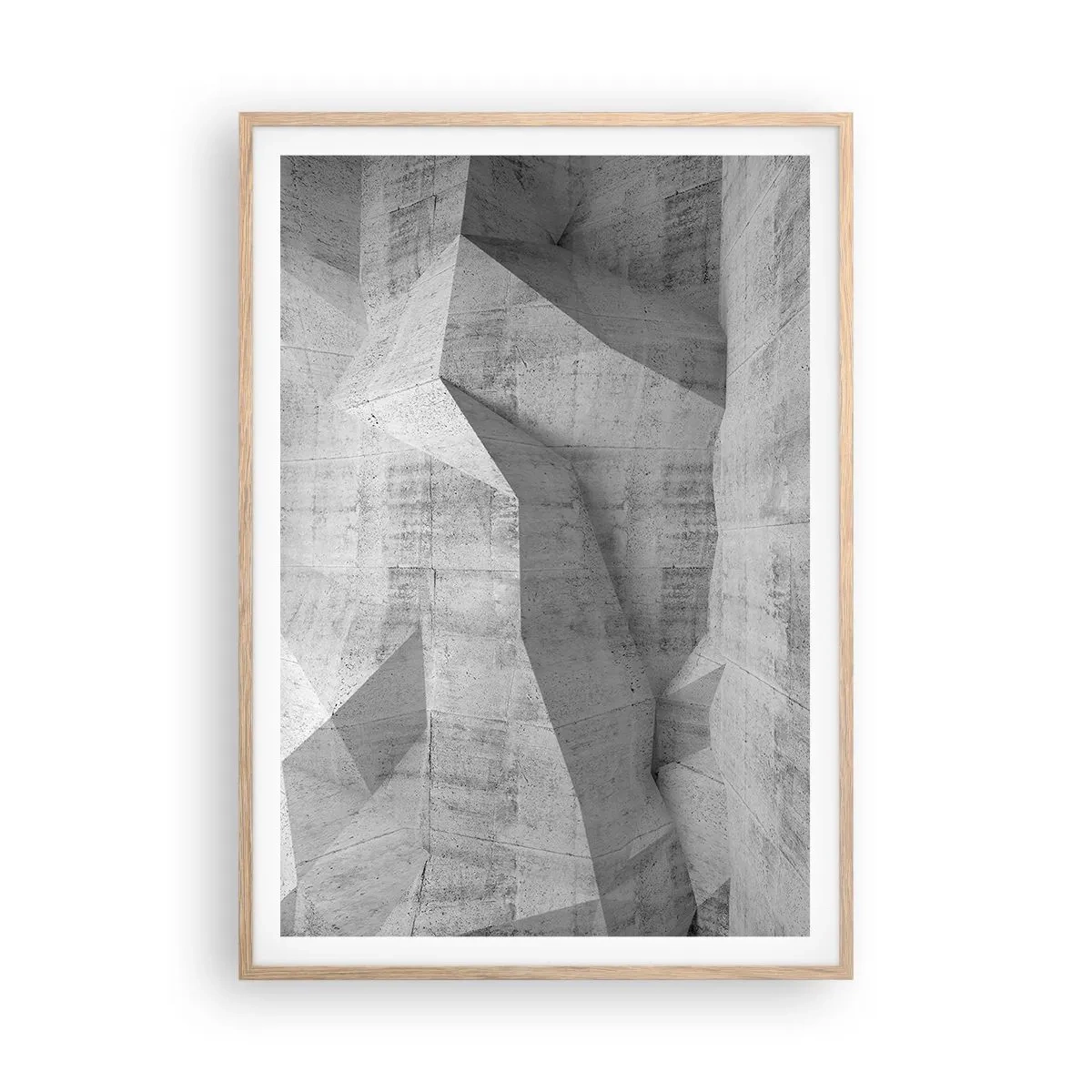 Plakát v rámu světlý dub - Skutečná výzva - 70x100 cm