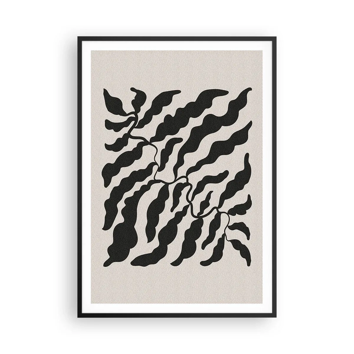Plakát v černém rámu - Povaha čtverce - 70x100 cm