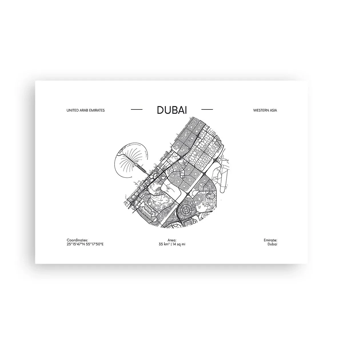 Plakát - Anatomie Dubaje - 91x61 cm