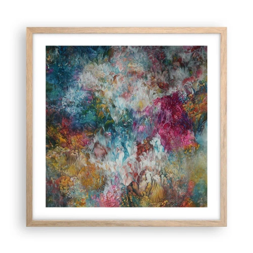 Plakát v rámu světlý dub - V plném rozkvětu - 50x50 cm
