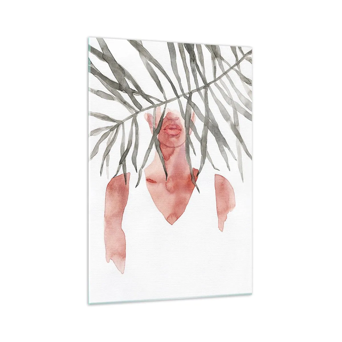 Obraz na skle - Dáma tropů - 70x100 cm