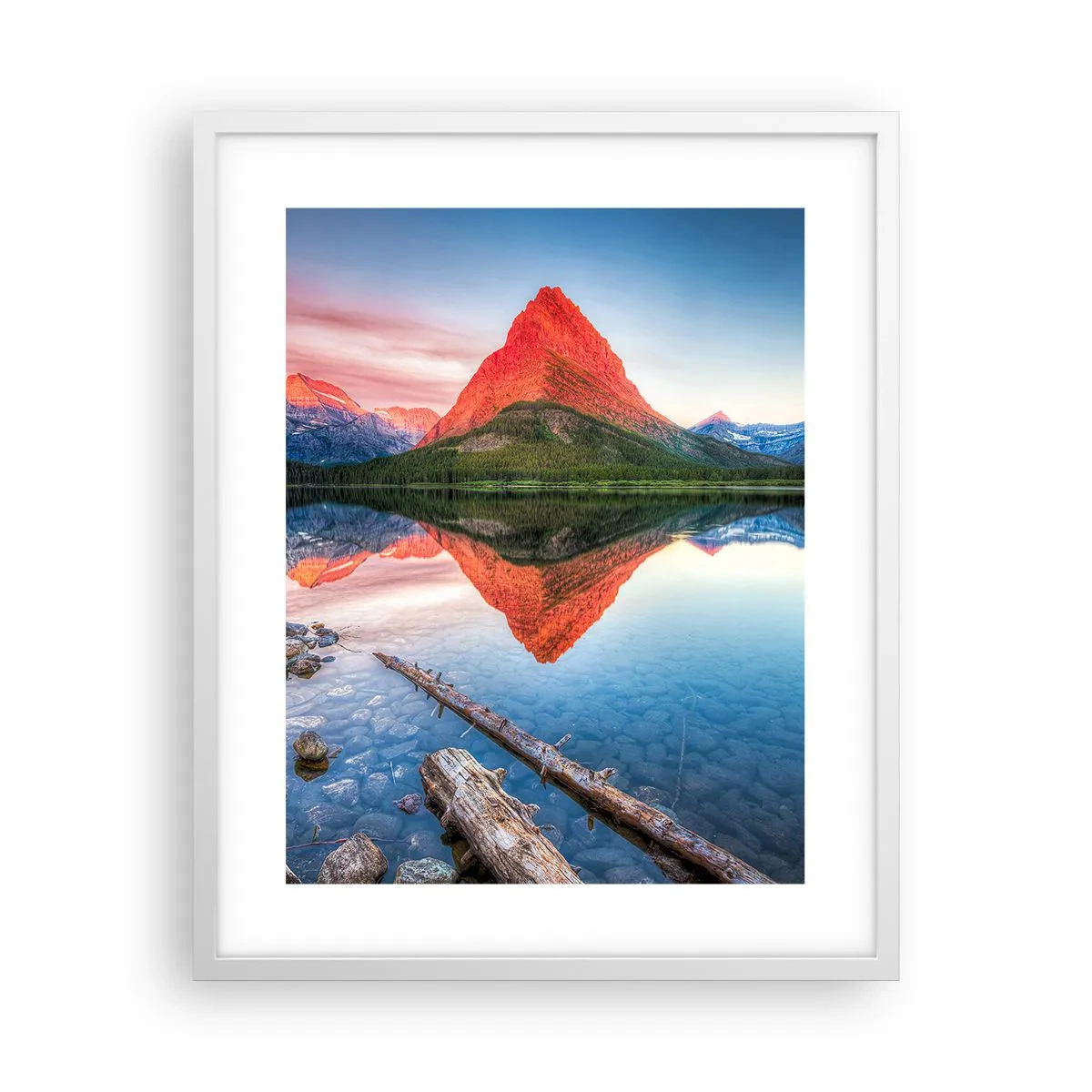 Plakát v bílém rámu - Teplo a chlad - 40x50 cm