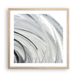 Plakát v rámu světlý dub - Orbitální kompozice - 50x50 cm