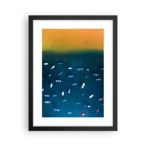 Plakát v černém rámu - Prázdninová hra - 30x40 cm