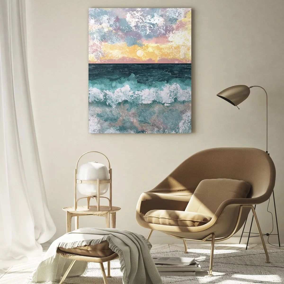 Obraz na skle - Voda, světlo, vzduch - 50x70 cm