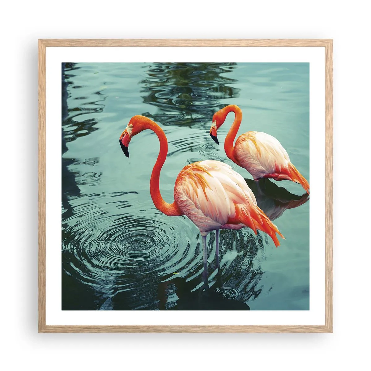Plakát v rámu světlý dub - Nyní jsme v módě - 60x60 cm
