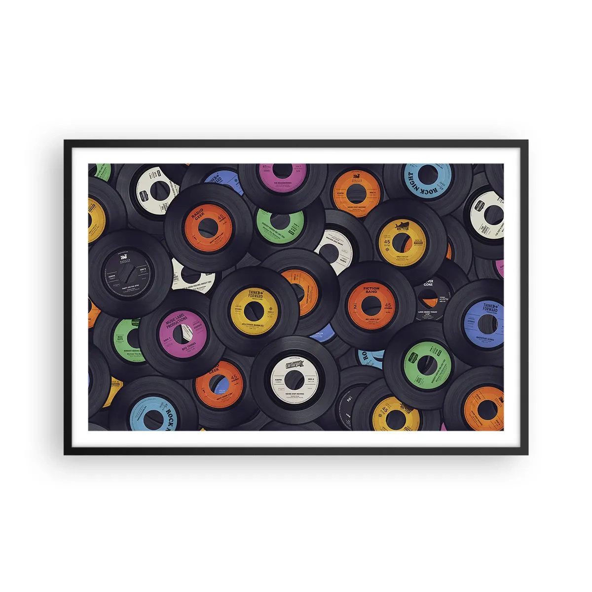 Plakát v černém rámu - Barvy klasiky - 91x61 cm