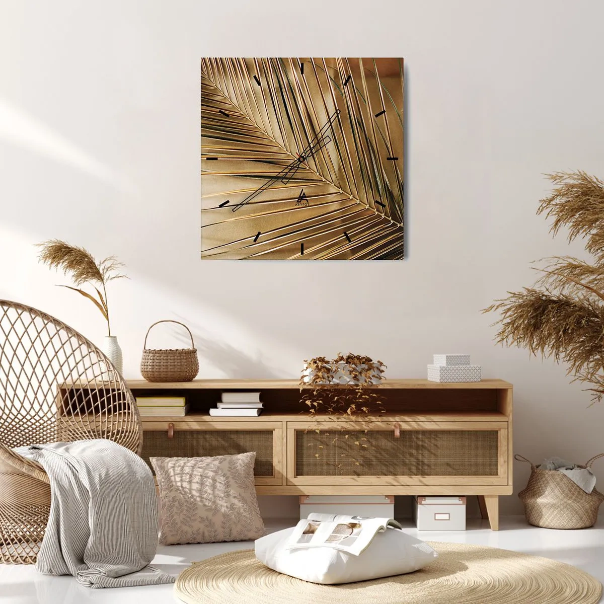 Nástěnné hodiny - Přírodní kolonáda - 30x30 cm