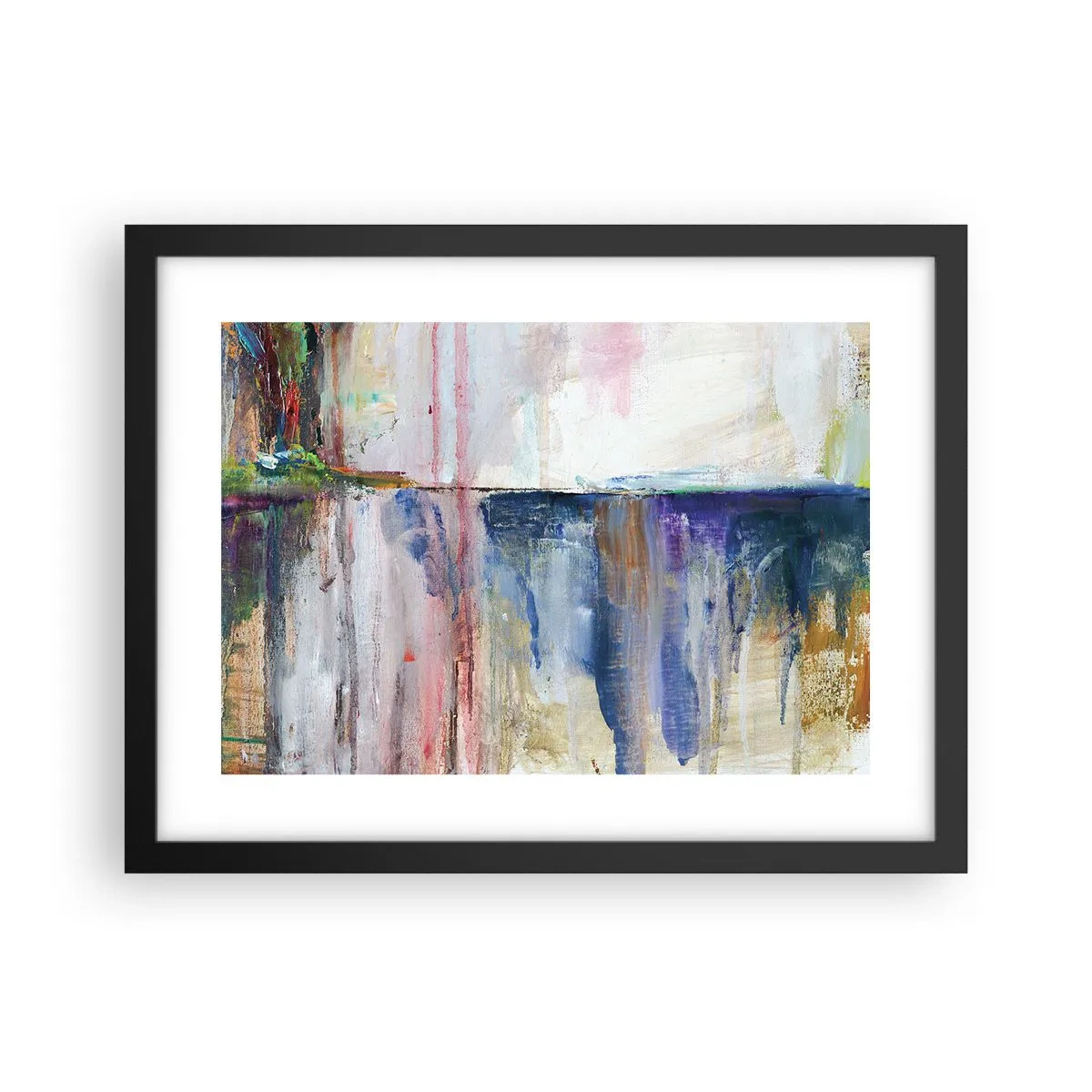 Plakát v černém rámu - Barevné dojmy a asociace - 40x30 cm