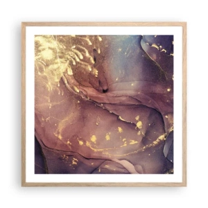 Plakát v rámu světlý dub - Hmota a duch - 60x60 cm