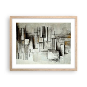 Plakát v rámu světlý dub - Síla jednoduchosti - 50x40 cm