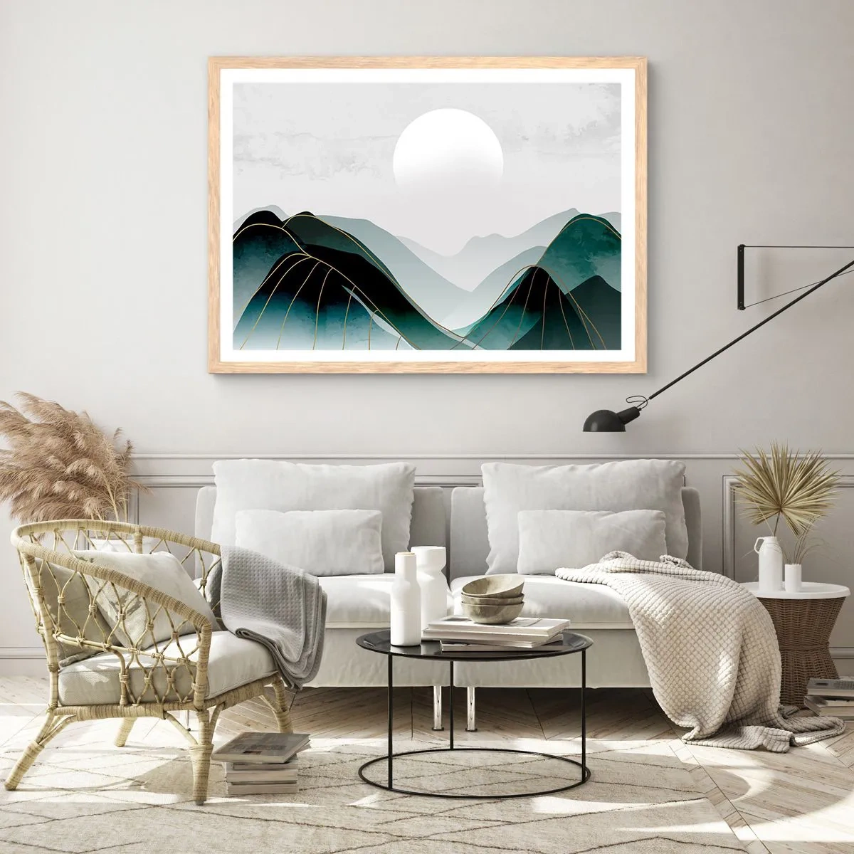 Plakát v rámu světlý dub - V plném majestátu - 50x40 cm