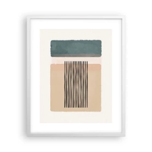 Plakát v bílém rámu - Všechno v pořádku - 40x50 cm