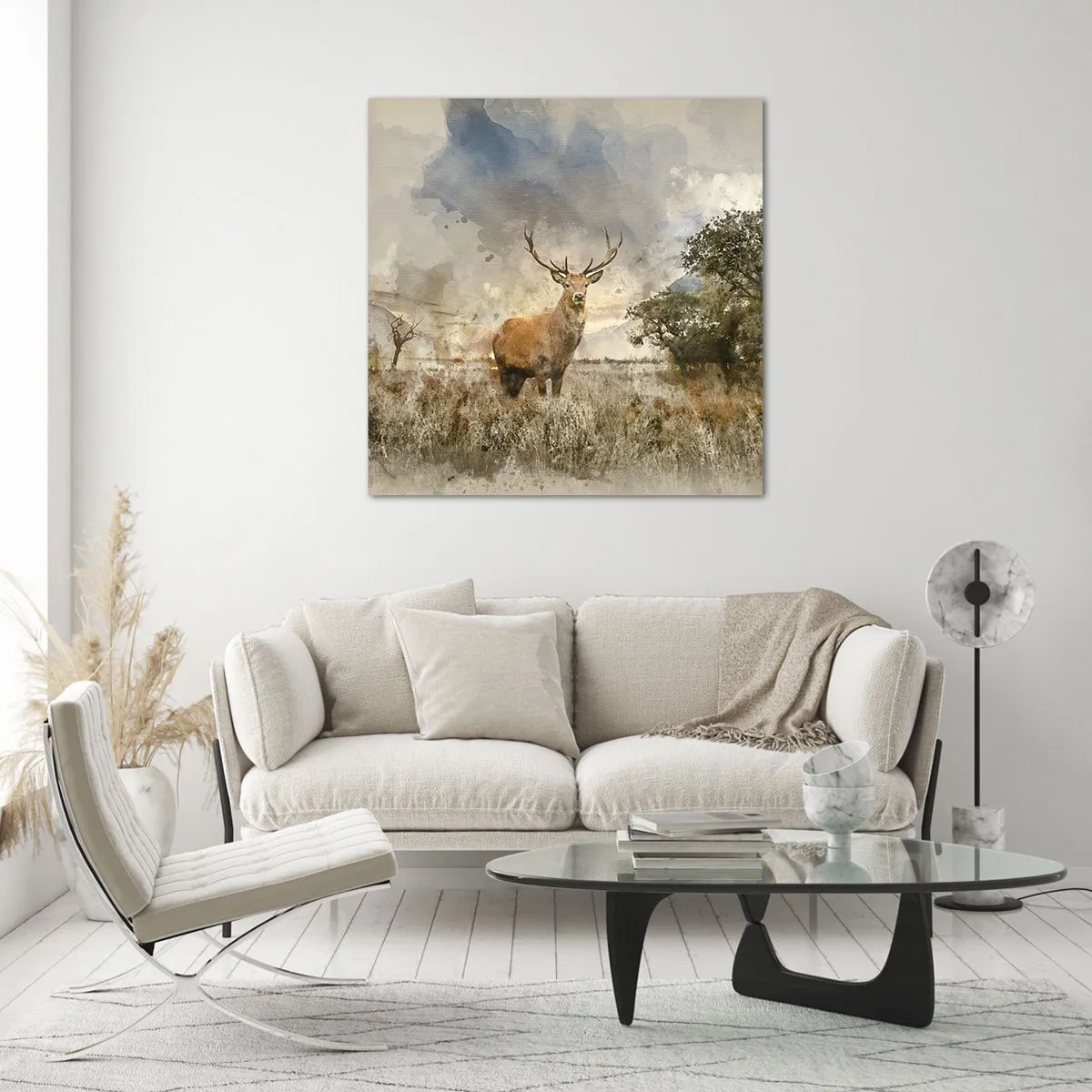 Obraz na skle - Důstojnost - síla - majestátnost - 40x40 cm