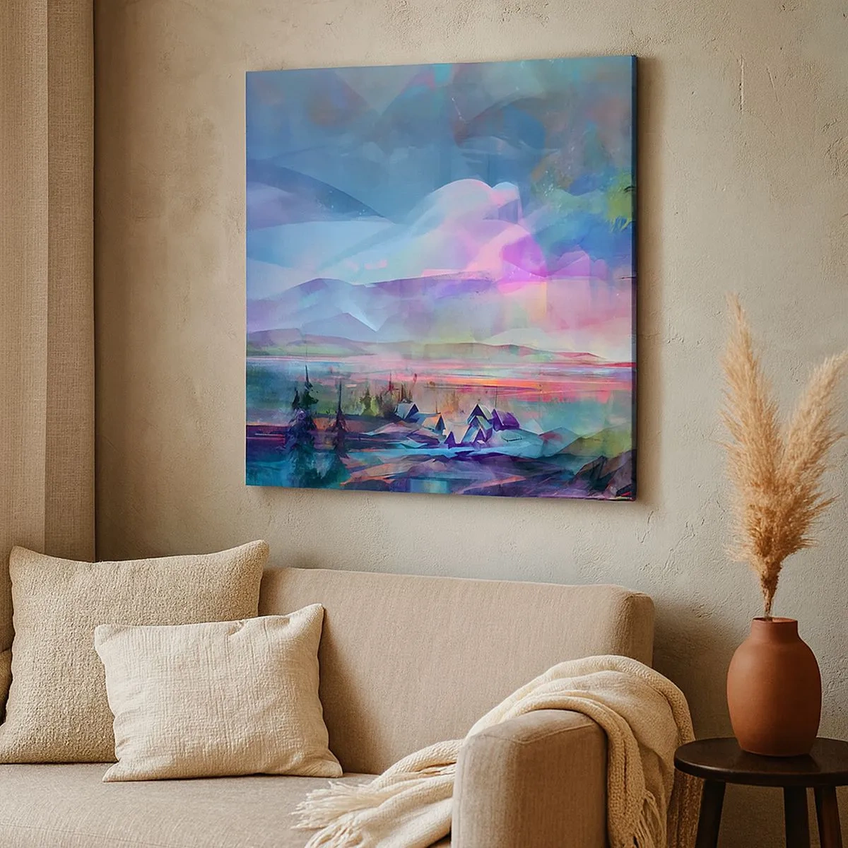 Obraz na plátně - Pod přátelským nebem - 30x30 cm