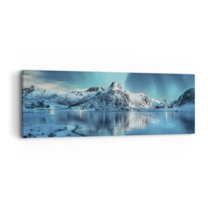 Obraz na plátně - Noc plná světla - 90x30 cm