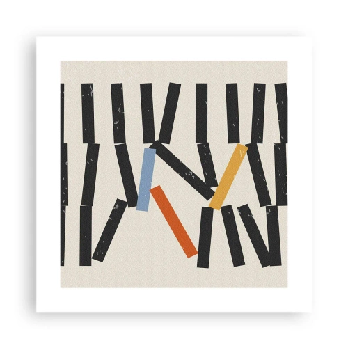Plakát - Domino – kompozice - 40x40 cm
