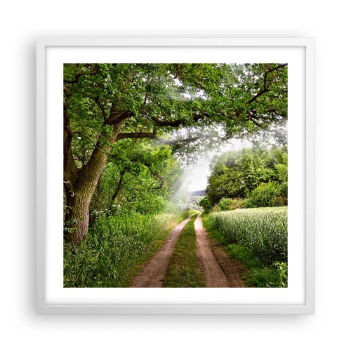 Plakát v bílém rámu - Et in Arcadia ego - 50x50 cm