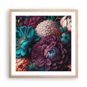 Plakát v rámu světlý dub - Úroda přírody - 50x50 cm