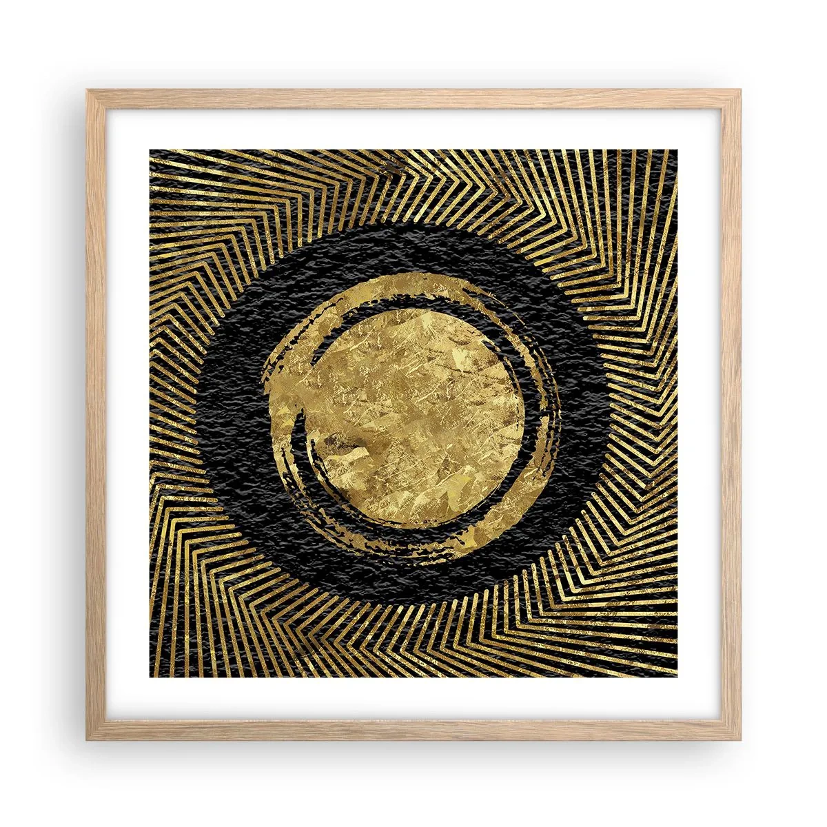 Plakát v rámu světlý dub - Glamour kompozice - 50x50 cm