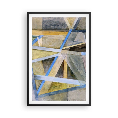 Plakát v černém rámu - Přímo nebo diagonálně? - 61x91 cm
