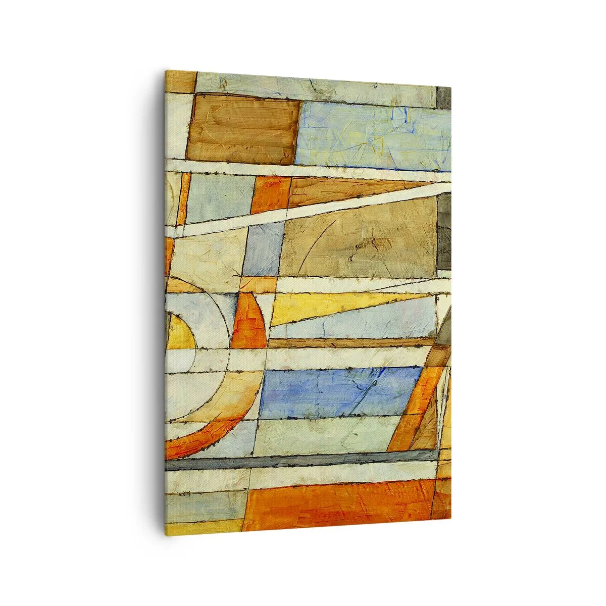 Obraz na plátně - Kubismus na stavbě - 70x100 cm