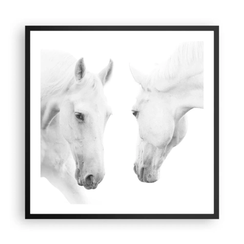 Plakát v černém rámu - Je to přátelství…? - 60x60 cm