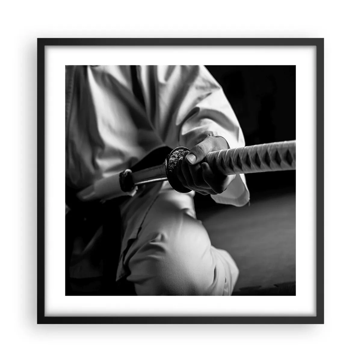 Plakát v černém rámu - Duše bojovníka - 50x50 cm