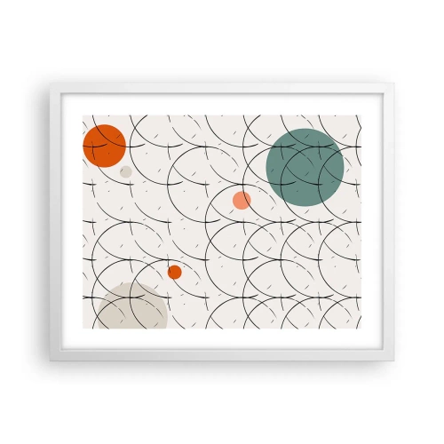 Plakát v bílém rámu - V duchu pop-artu - 50x40 cm