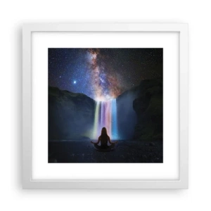 Plakát v bílém rámu - Absolutní harmonie - 30x30 cm