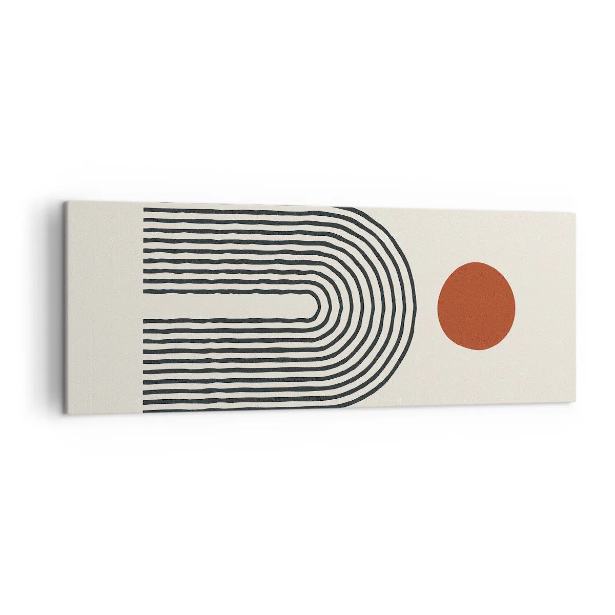 Obraz na plátně - Magnetismus tvarů a barev - 140x50 cm