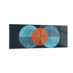 Obraz na skle - Symetrická kompozice - 140x50 cm