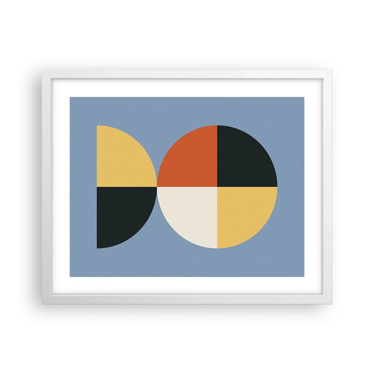 Plakát v bílém rámu - Koukej a počítej - 50x40 cm