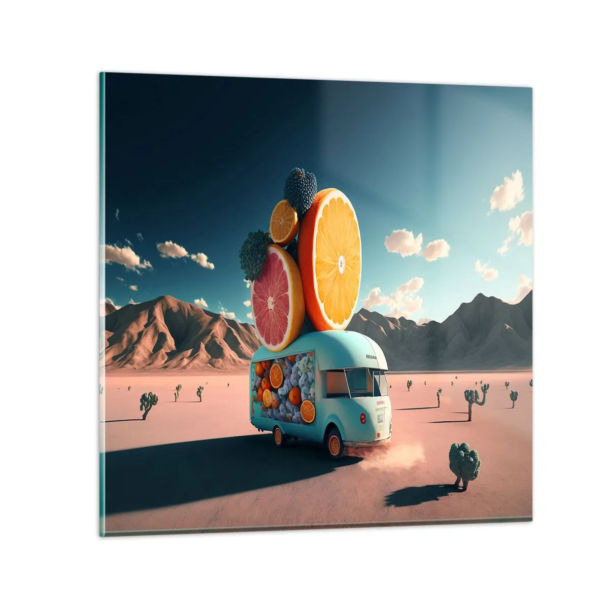 Obraz na skle - Chuť prázdnin - 70x70 cm