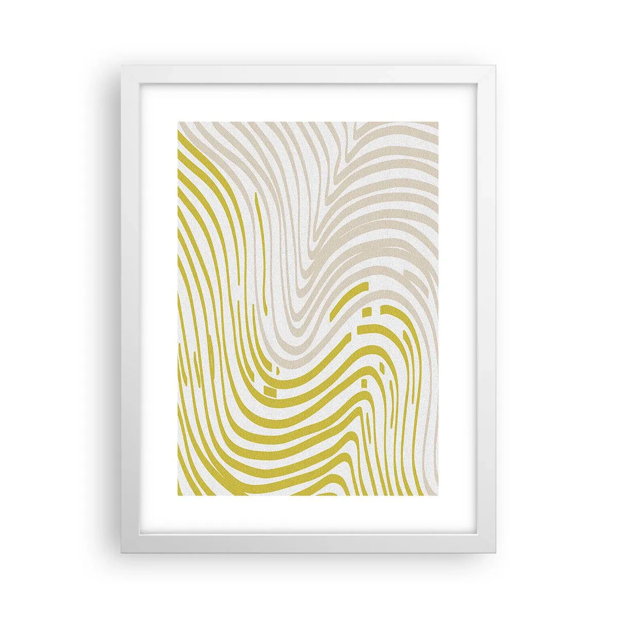 Plakát v bílém rámu - Kompozice s mírným ohybem - 30x40 cm