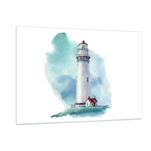 Obraz na skle - Něžná sestra blankytu - 120x80 cm