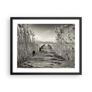 Plakát v černém rámu - V ústraní travin - 50x40 cm