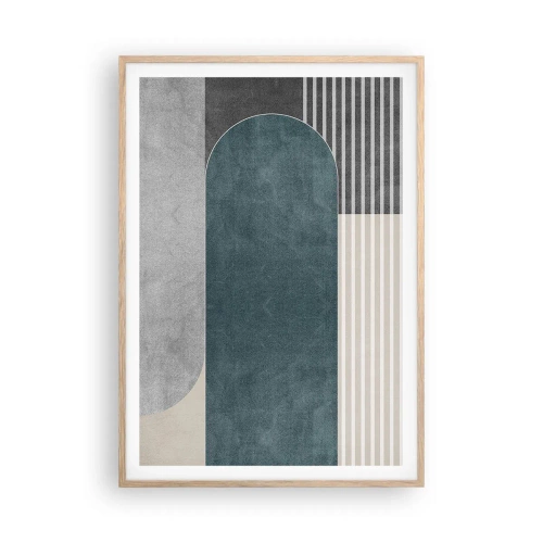 Plakát v rámu světlý dub - Kompozice na úrovni - 70x100 cm