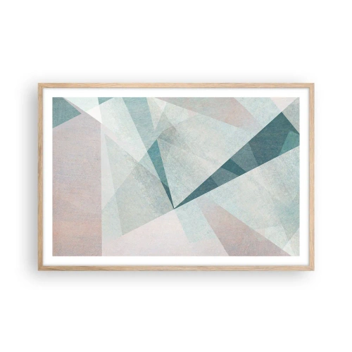 Plakát v rámu světlý dub - V klidu, ale dynamicky - 91x61 cm