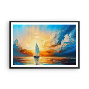 Plakát v černém rámu - Plavba ve zlatě - 91x61 cm