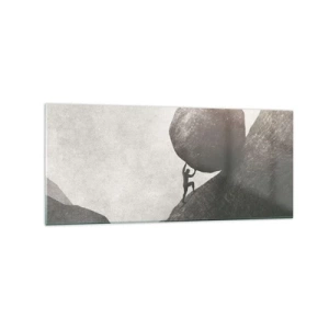 Obraz na skle - Věřím, proti vší naději - 120x50 cm