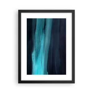 Plakát v černém rámu - Pluj s proudem - 30x40 cm