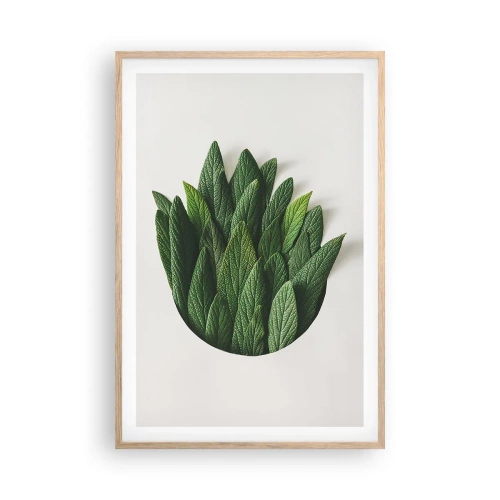 Plakát v rámu světlý dub - Neukojitelná zvědavost - 61x91 cm