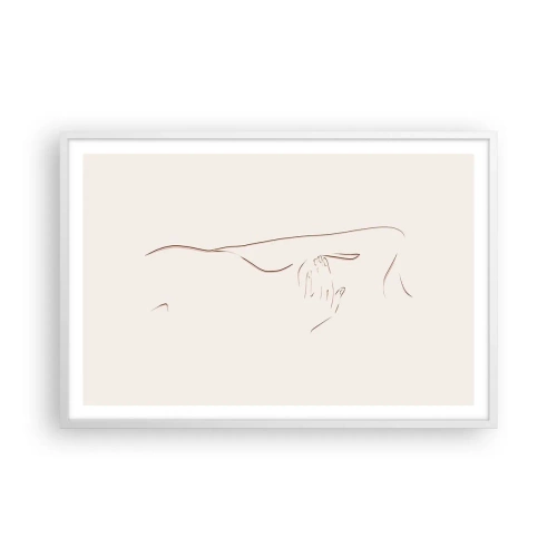 Plakát v bílém rámu - Tvar touhy - 91x61 cm