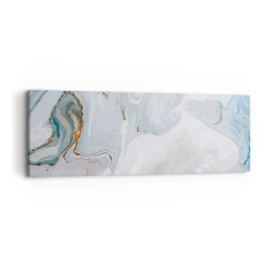 Obraz na plátně - Povznesená bílá - 90x30 cm