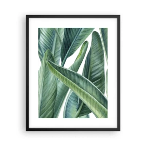 Plakát v černém rámu - Prostě zelená - 40x50 cm