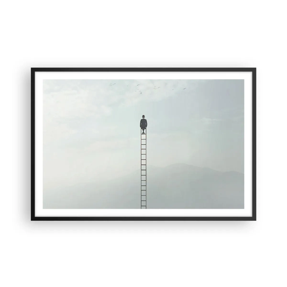 Plakát v černém rámu - Povznést se nad to - 91x61 cm