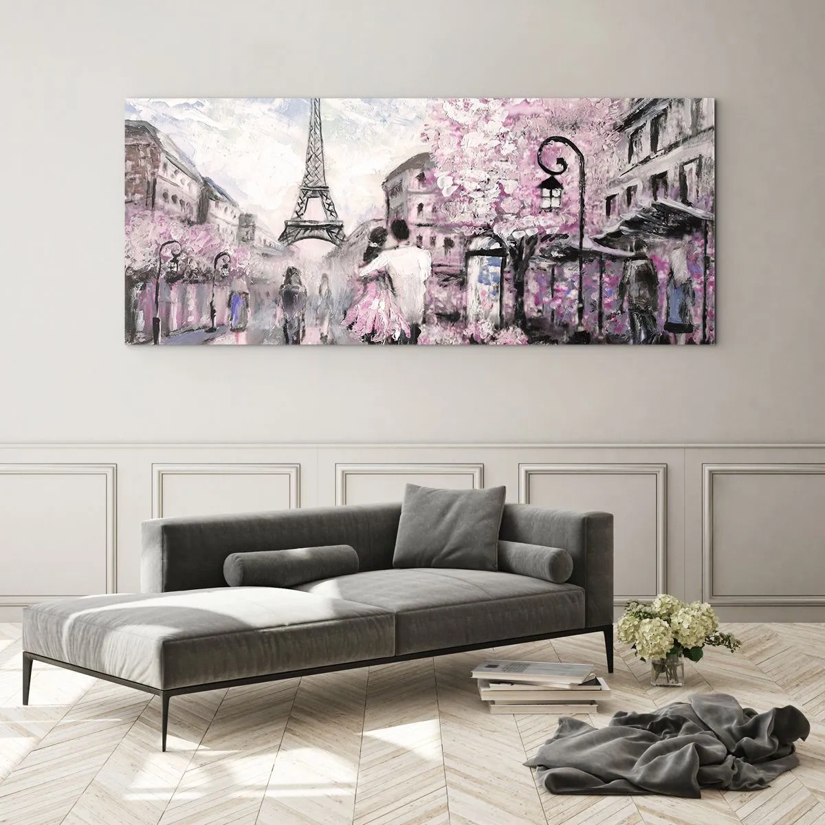 Obraz na skle - Když se zamilovat, tak jenom v… - 100x40 cm